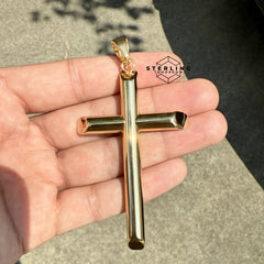Large Cross Stainless Steel Pendant