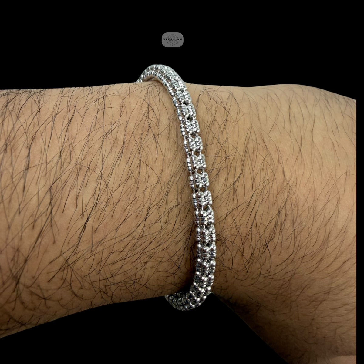 Made in Italy 4mm Silver Ice Chain, Italian Bronze Chain, 4mm Necklace or Bracelet, 8", 20", 22", 24" Made in Italy Layering Ice Link Chain