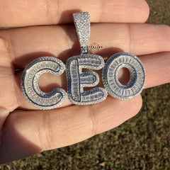 Moissanite CEO Pendant + Steel Rope Chain
