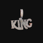 King Iced Pendant + Steel Rope Chain