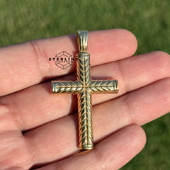 Rope Cross Stainless Steel Pendant