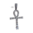 Rhodium Ankh Pendant