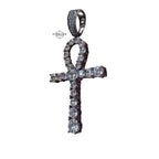 Rhodium Ankh Pendant