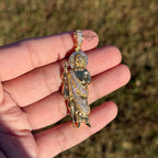 St. Jude Religious Gold Tone Pendant + Steel Rope Chain