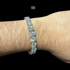 8mm Moissanite Tennis Bracelet 8 Inch