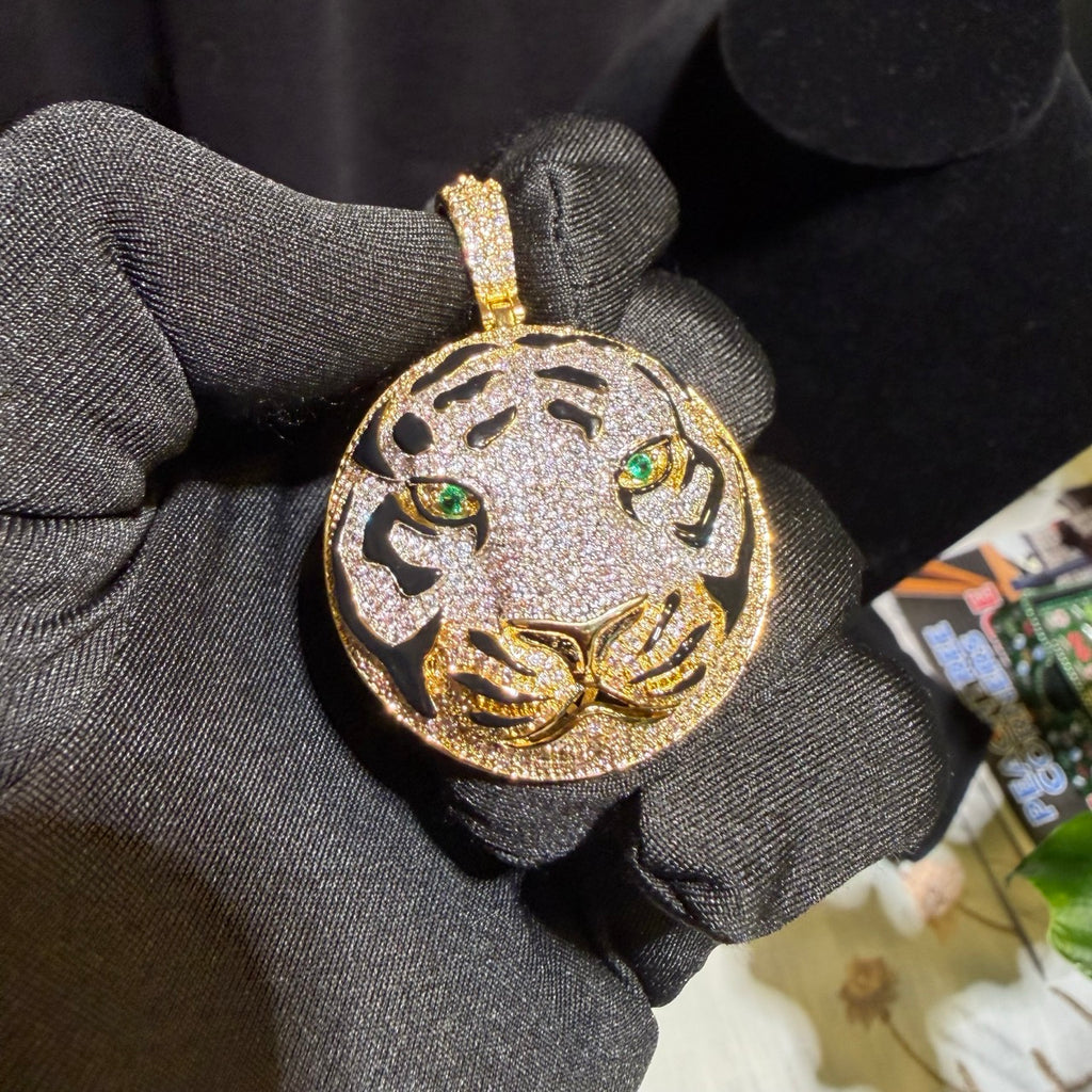 Tiger Head Bling Pendant