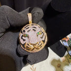 Tiger Head Bling Pendant