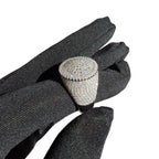 Moissanite Upside Down Pointer Mens Ring