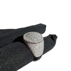 Moissanite Upside Down Pointer Mens Ring