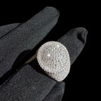 Moissanite Upside Down Pointer Mens Ring