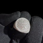 Moissanite Upside Down Pointer Mens Ring