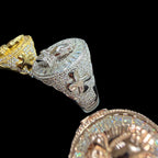 Moissanite Baguette Prayer Hands Cross Ring, Men's 925 Silver Iced Out Hip Hop Ring, Gold Rose Silver