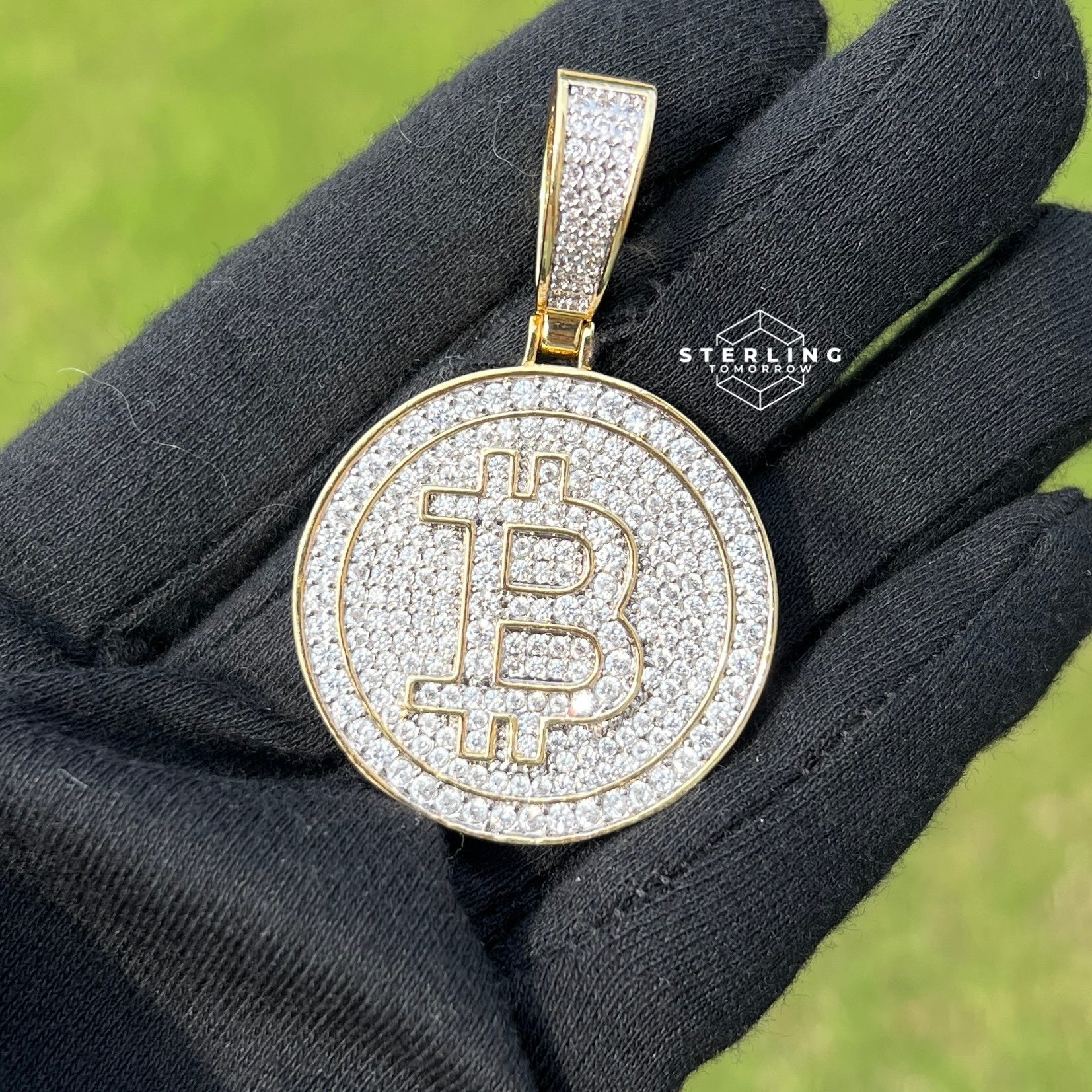 Bitcoin Crypto Bling Pendant