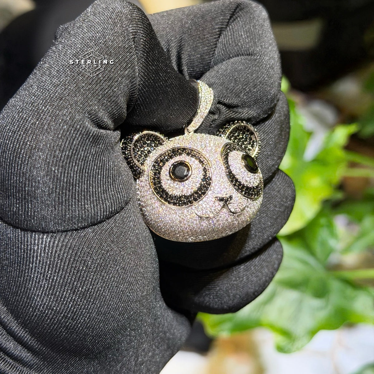 Iced Out Panda Pendant