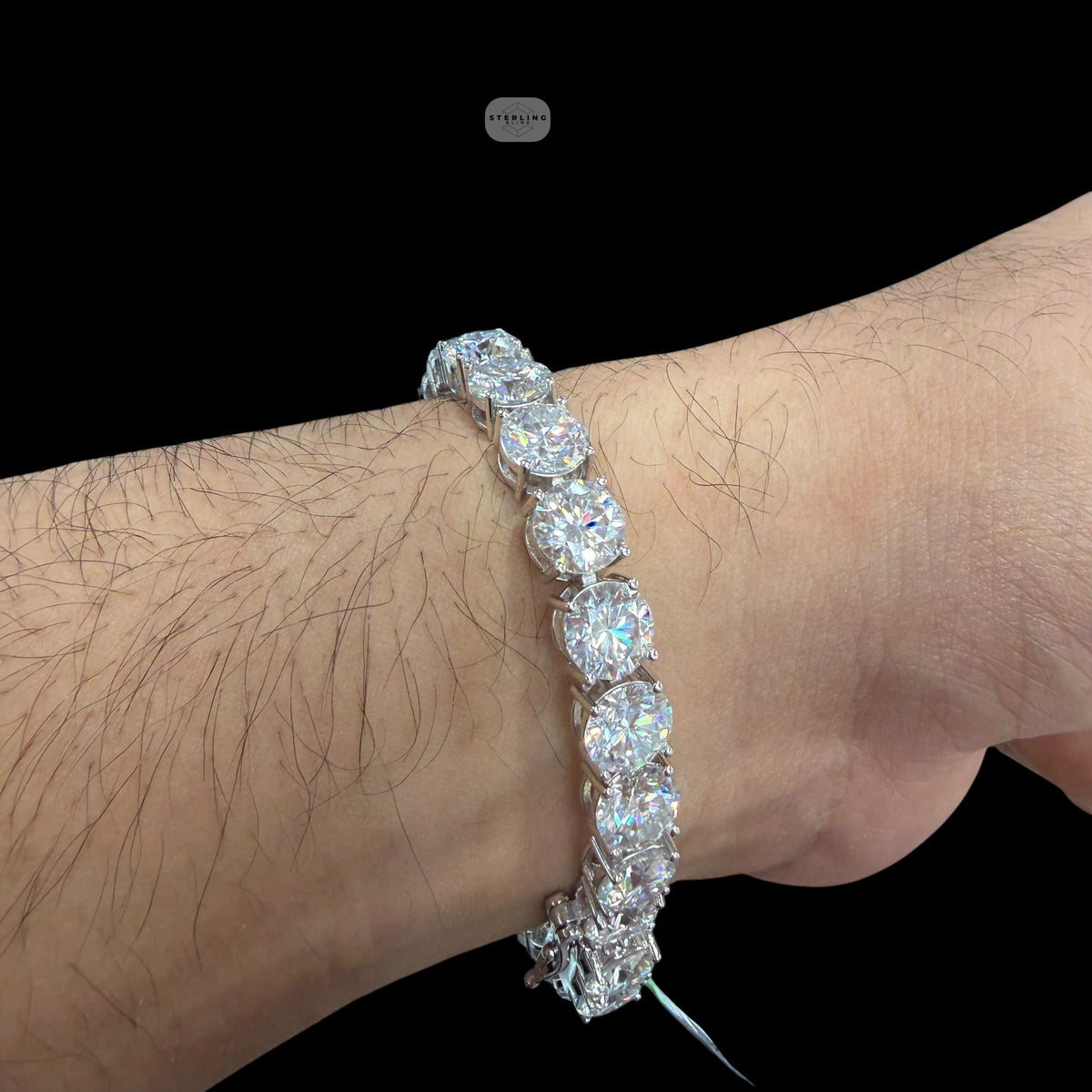 8mm Moissanite Tennis Bracelet 8 Inch