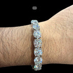 8mm Moissanite Tennis Bracelet 8 Inch