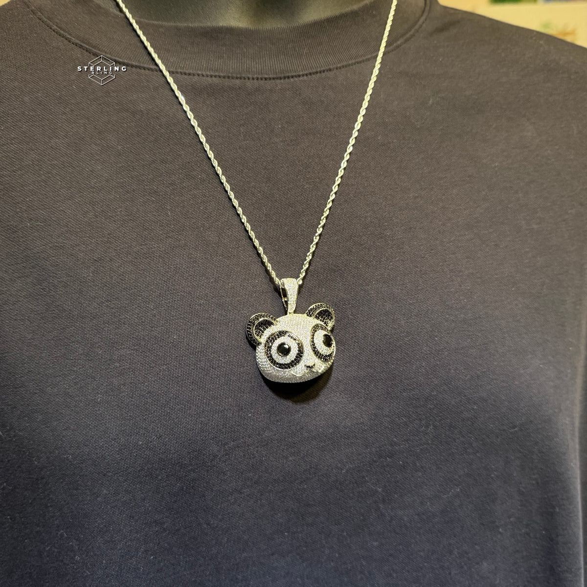 Iced Out Panda Pendant