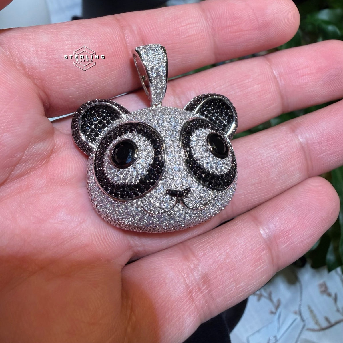 Iced Out Panda Pendant