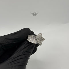 Moissanite Star Ring 925 Silver