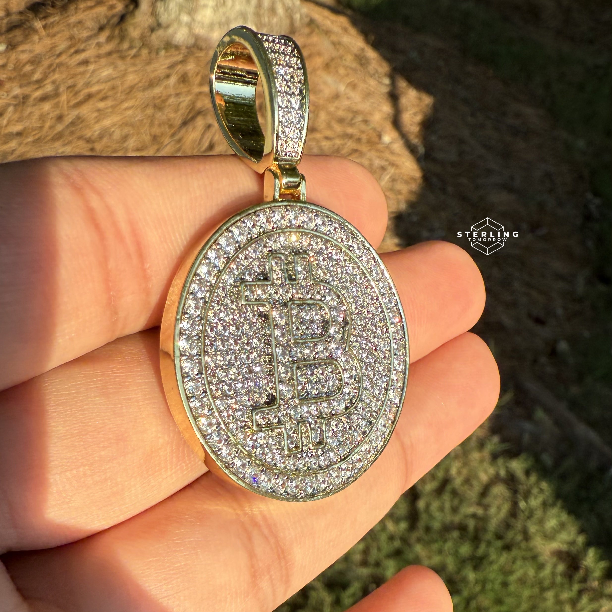 Bitcoin Crypto Bling Pendant