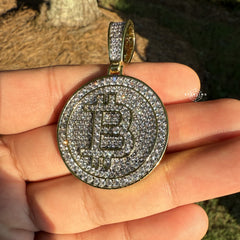 Bitcoin Crypto Bling Pendant