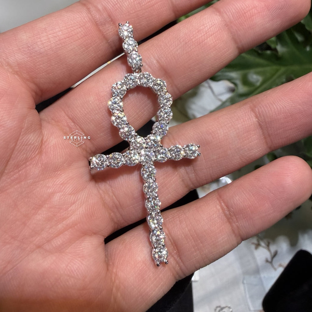 Moissanite Ankh Pendant