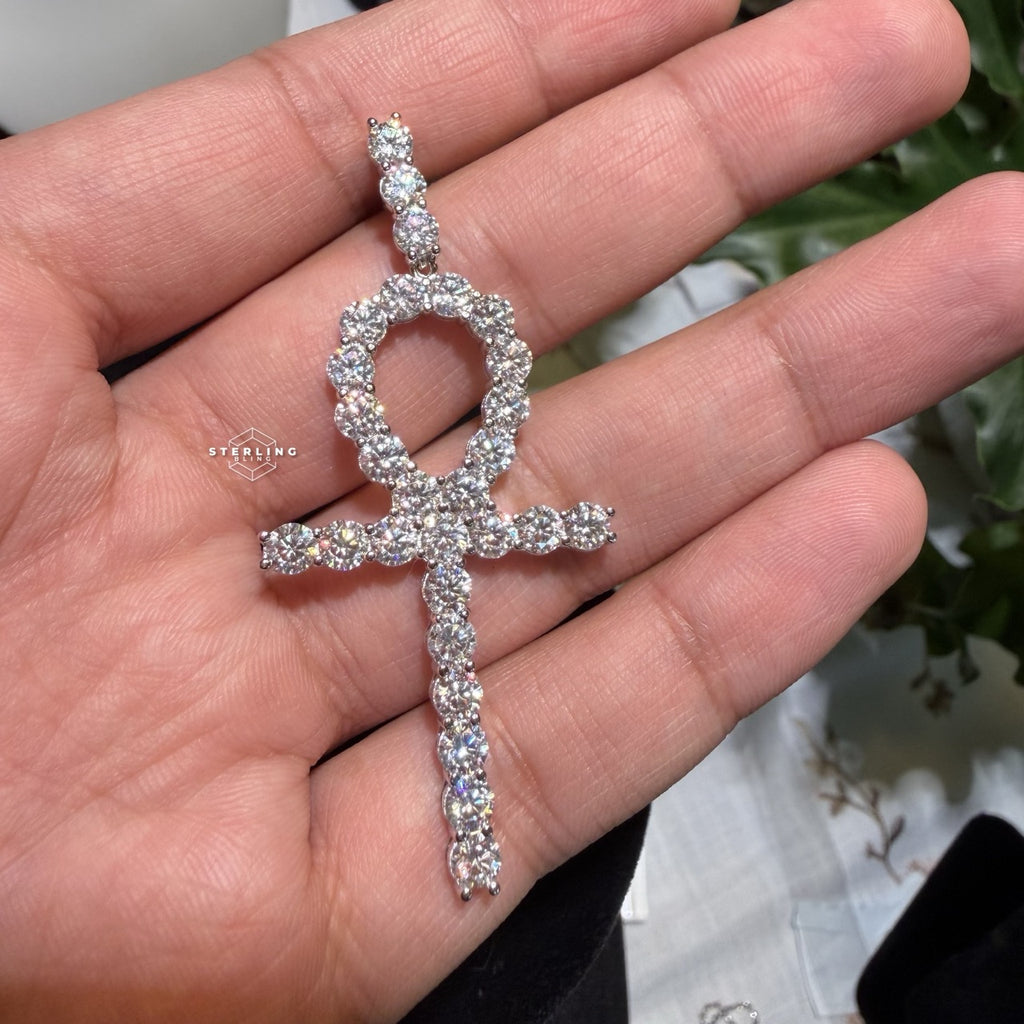 Moissanite Ankh Pendant