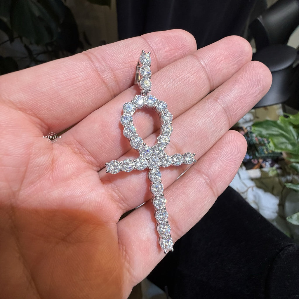 Moissanite Ankh Pendant