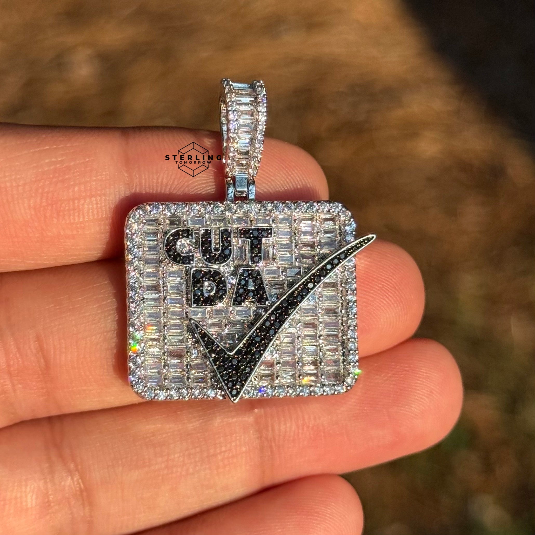 "Cut Da Check" Bling Hop Hop Statement Pendant