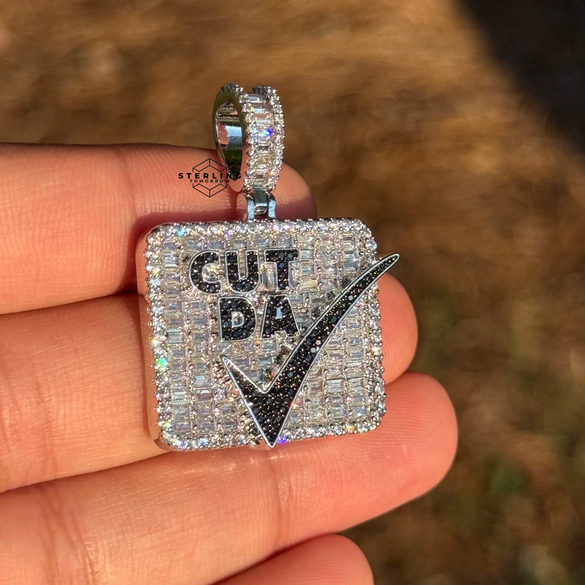 "Cut Da Check" Bling Hop Hop Statement Pendant