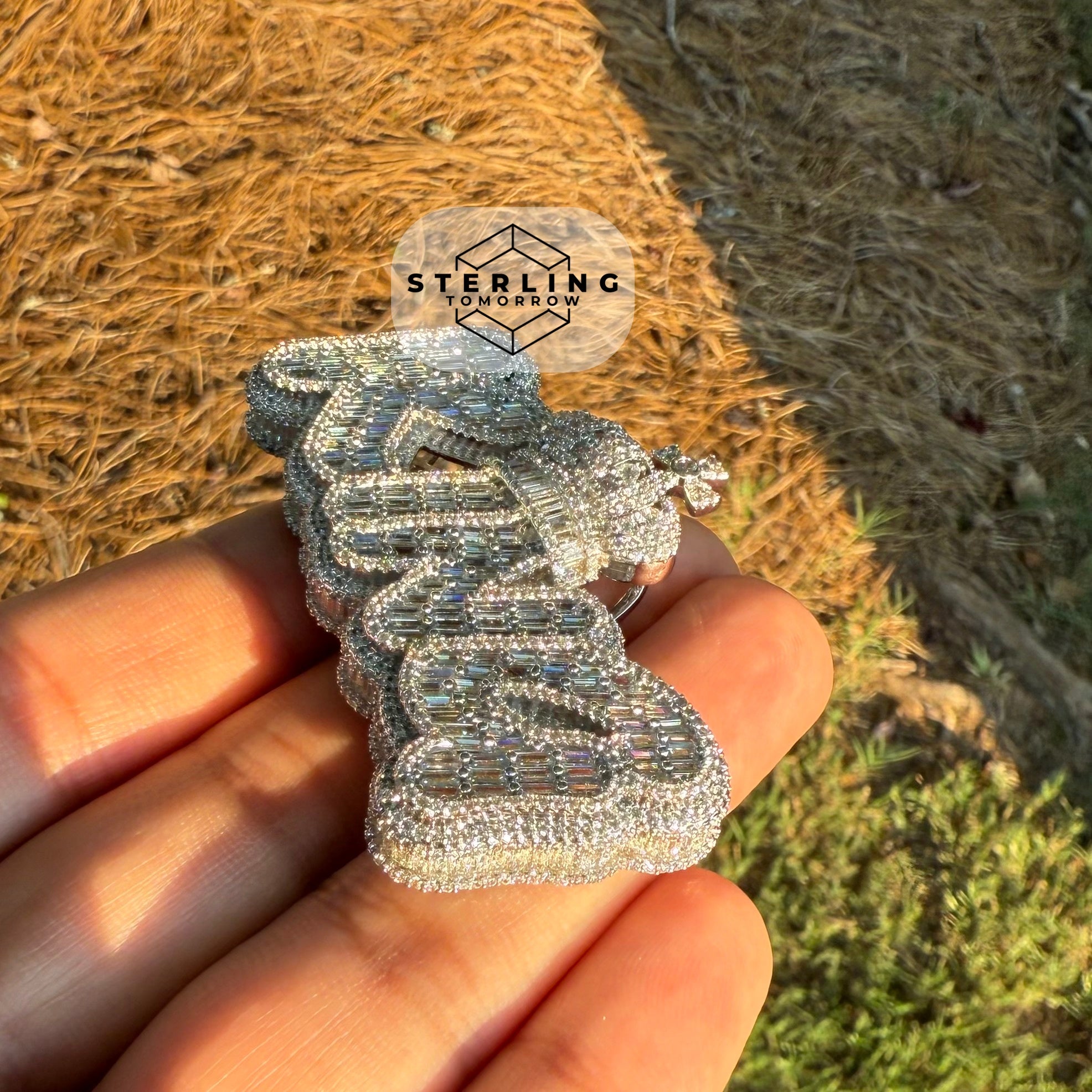 King Silver Tone Pendant