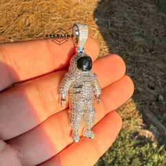 Astronaut Iced Out Pendant