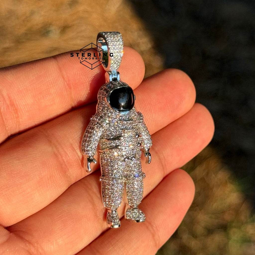 Astronaut Iced Out Pendant