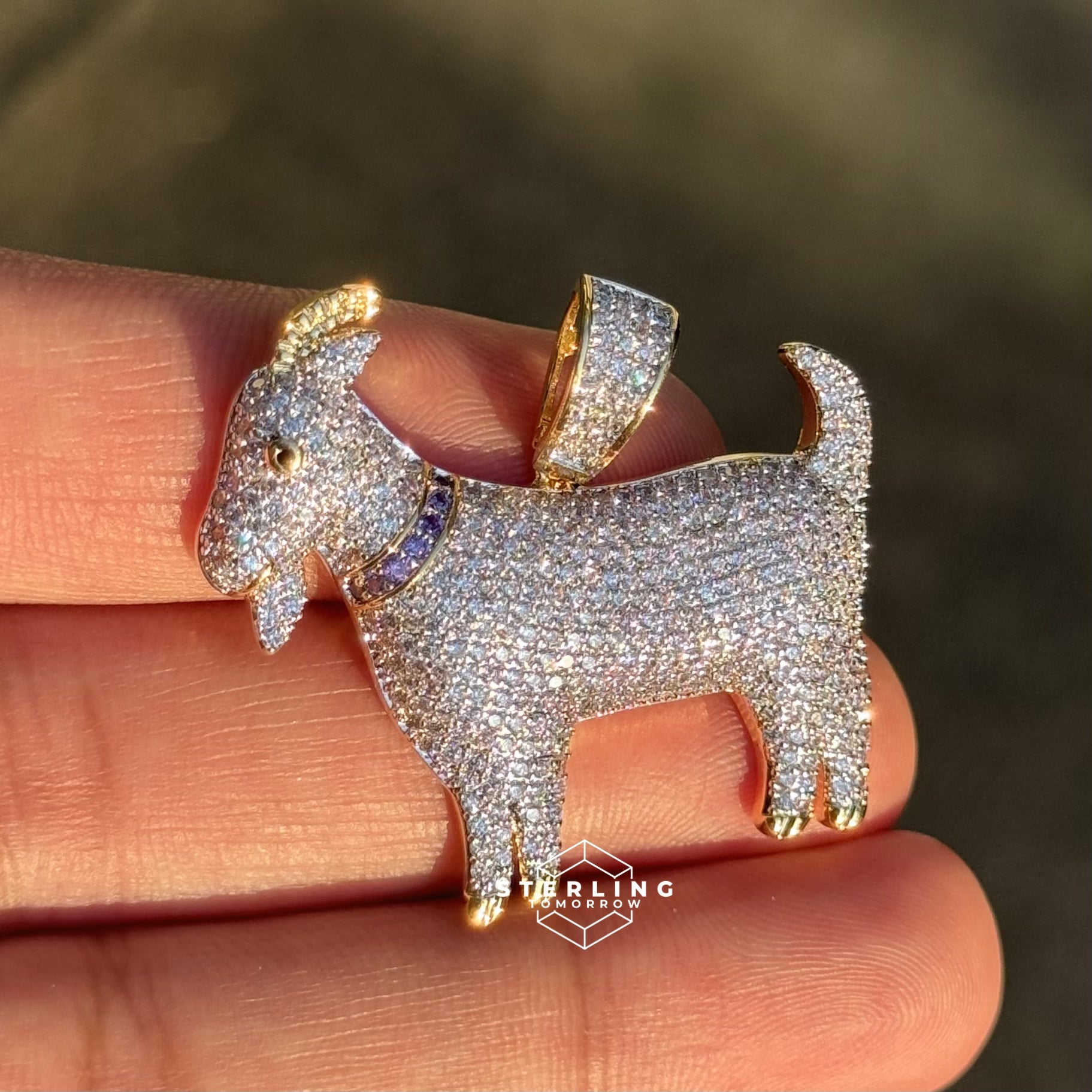 Goat Iced Out Pendant