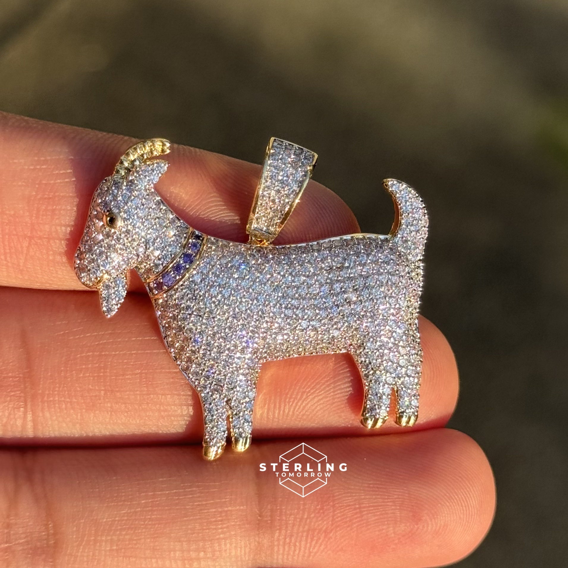 Goat Iced Out Pendant