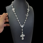 20" Custom Moissanite Rosary Chain