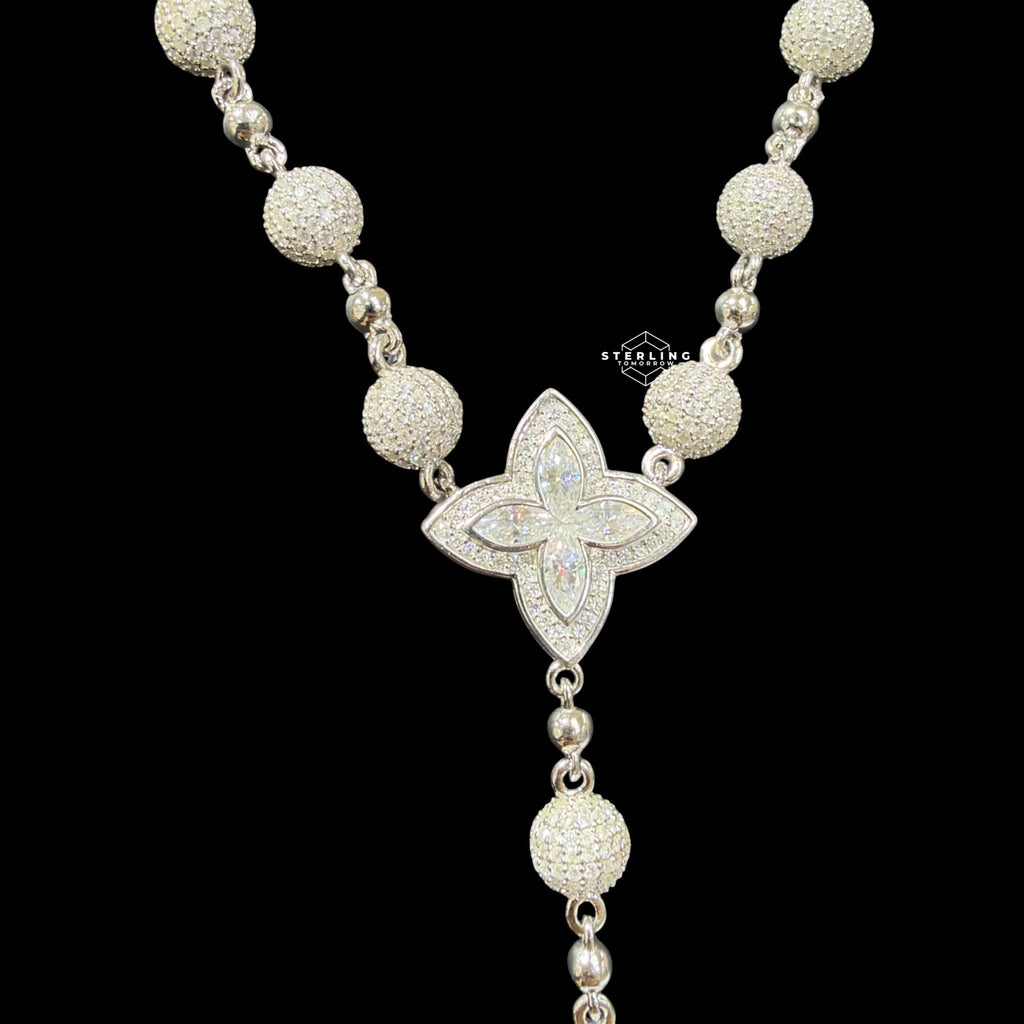 20" Custom Moissanite Rosary Chain