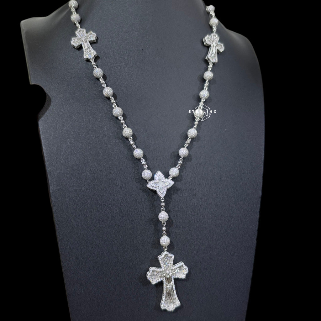 20" Custom Moissanite Rosary Chain