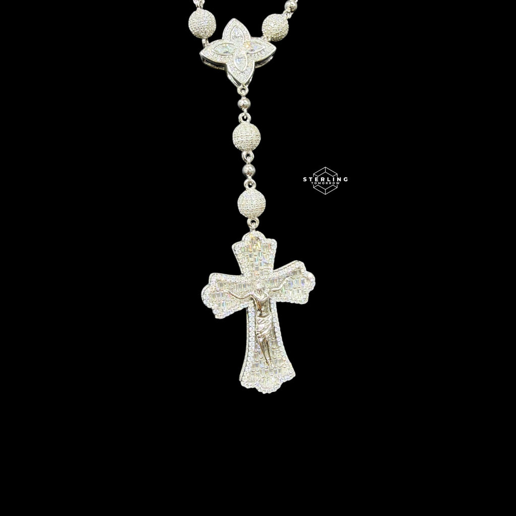 20" Custom Moissanite Rosary Chain