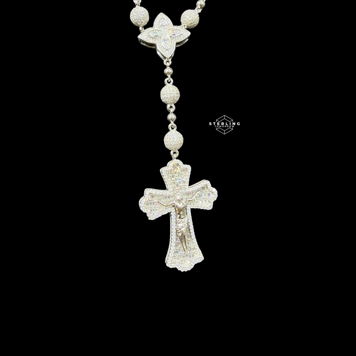 20" Custom Moissanite Rosary Chain