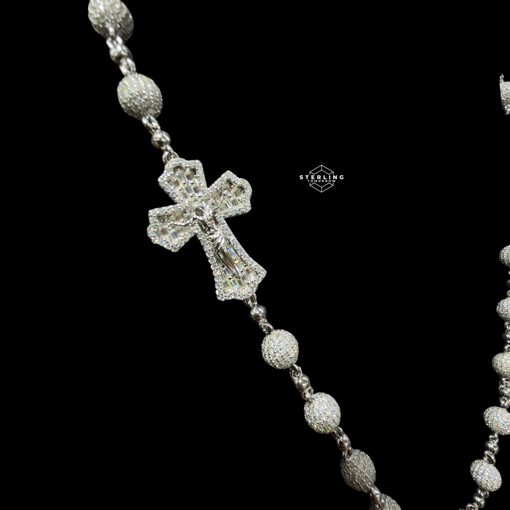 20" Custom Moissanite Rosary Chain