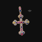 Moissanite Cross Pendant 925 / Rose Gold