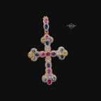 Moissanite Cross Pendant 925 / Rose Gold