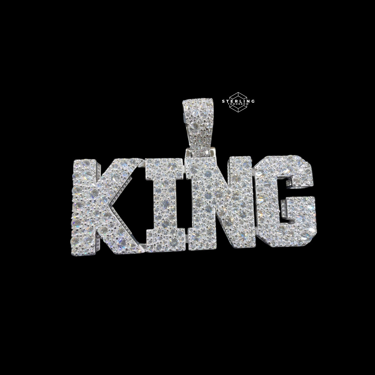 Moissanite King Pendant Reverse Set