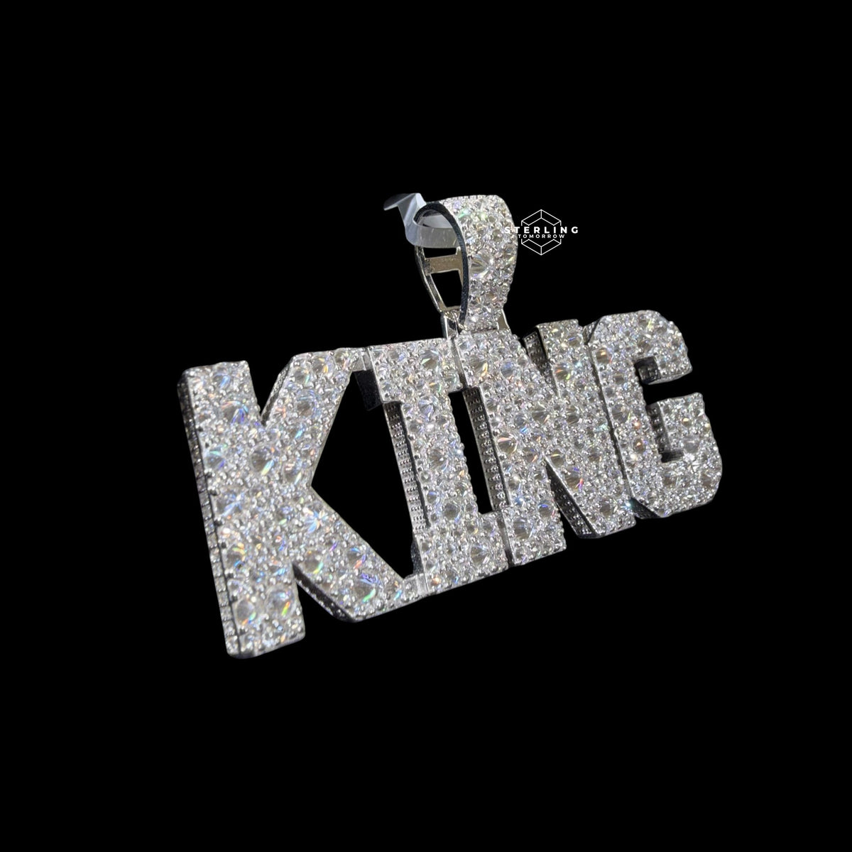 Moissanite King Pendant Reverse Set
