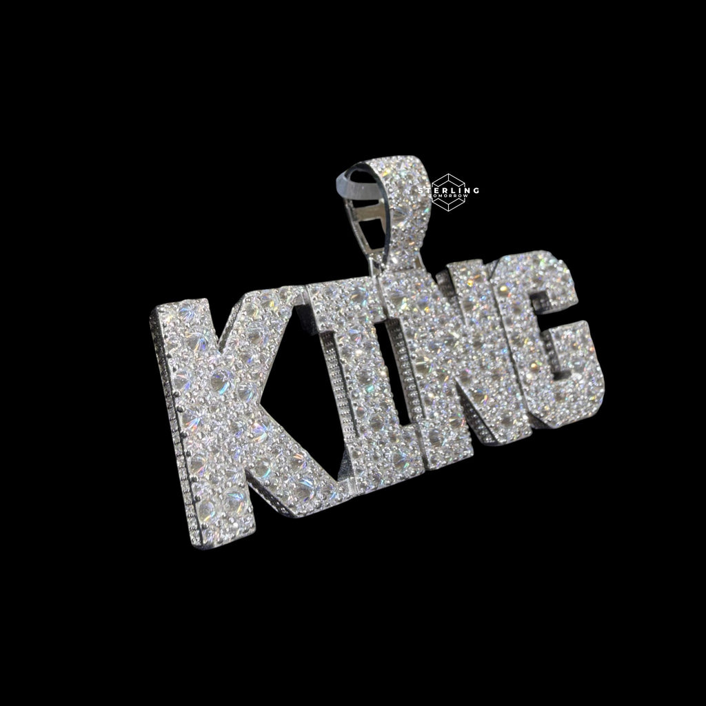 Moissanite King Pendant Reverse Set