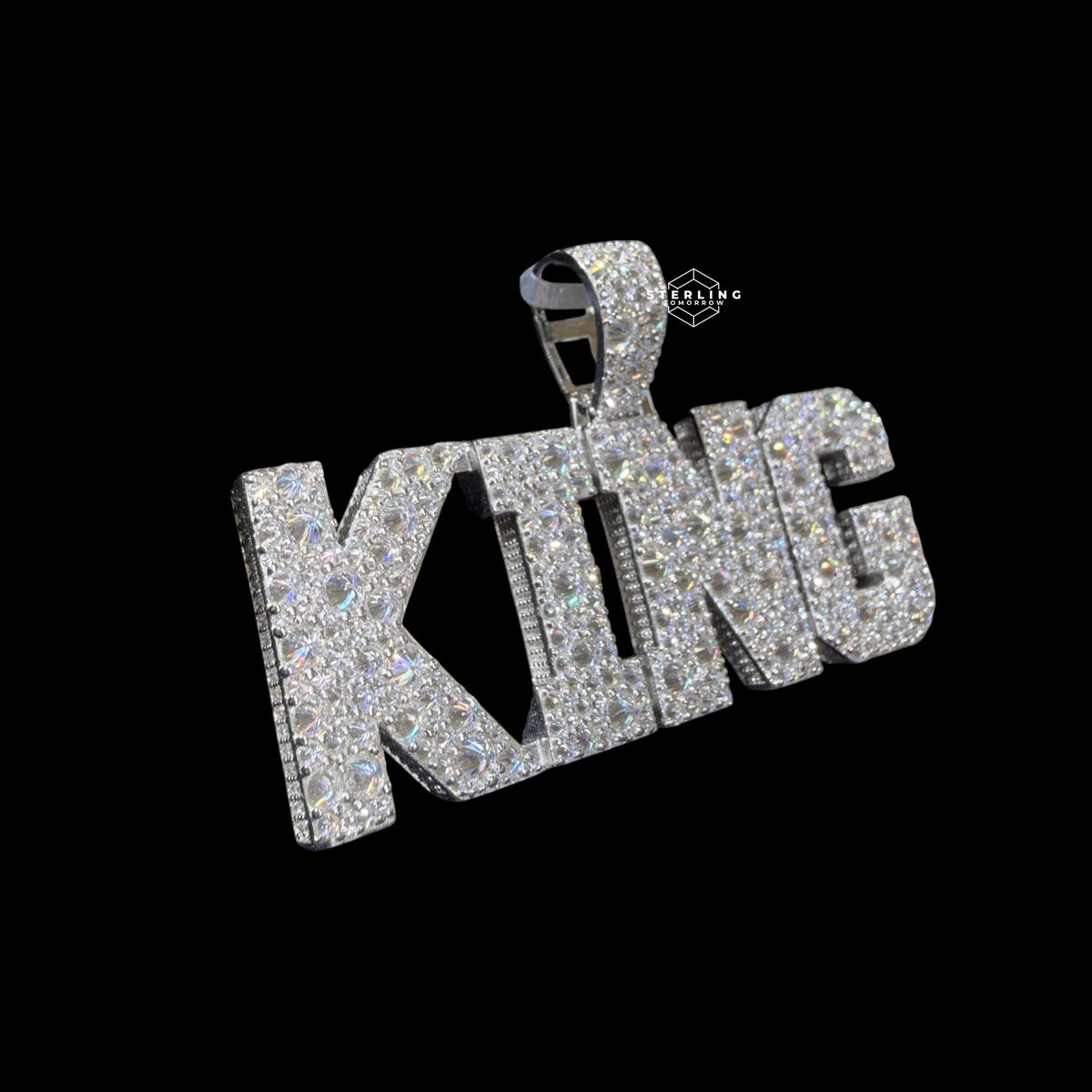 Moissanite King Pendant Reverse Set
