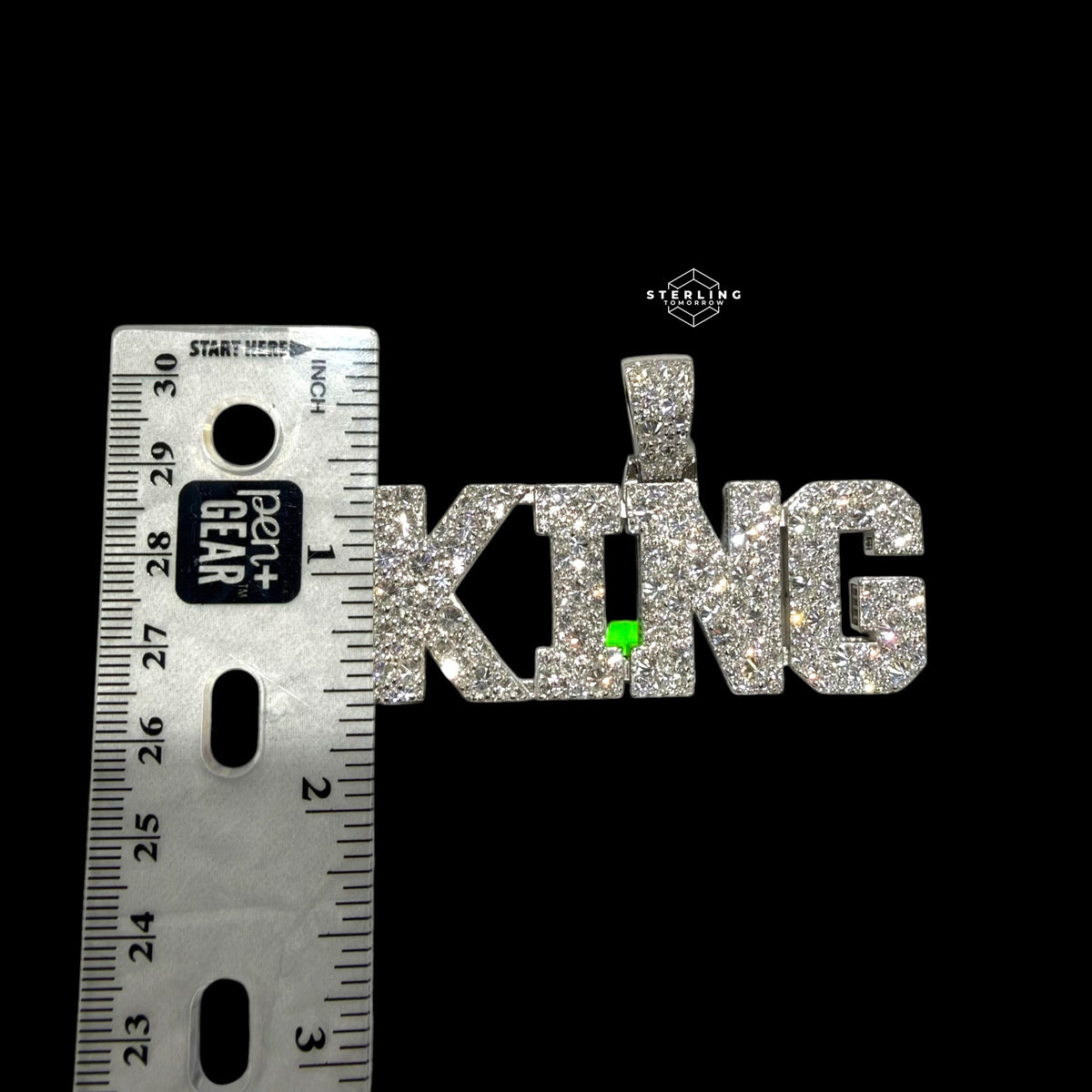 Moissanite King Pendant Reverse Set