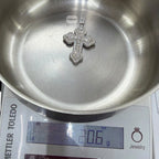 Moissanite Pear Baguette Cross Pendant, 925 Silver Iced Out Hip Hop Necklace