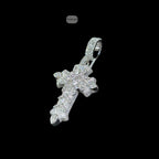 Moissanite Pear Iced Out Cross Pendant